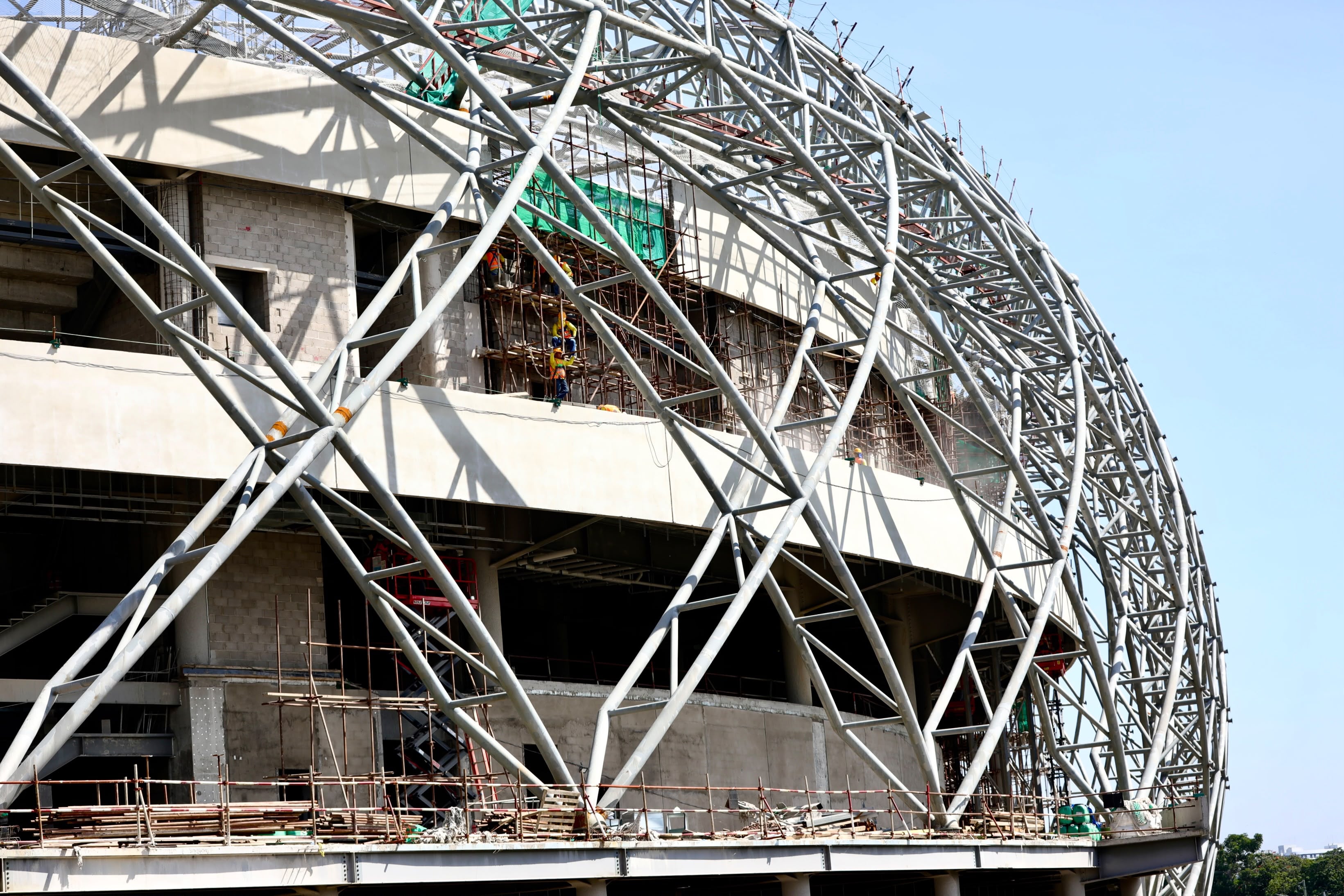 El nuevo Estadio Nacional de El Salvador va tomando más forma.