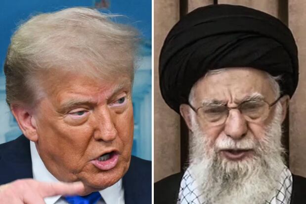 El presidente de Estados Unidos, Donald Trump; y el líder espiritual de Irán, el ayatolá Ali Jamenei.
