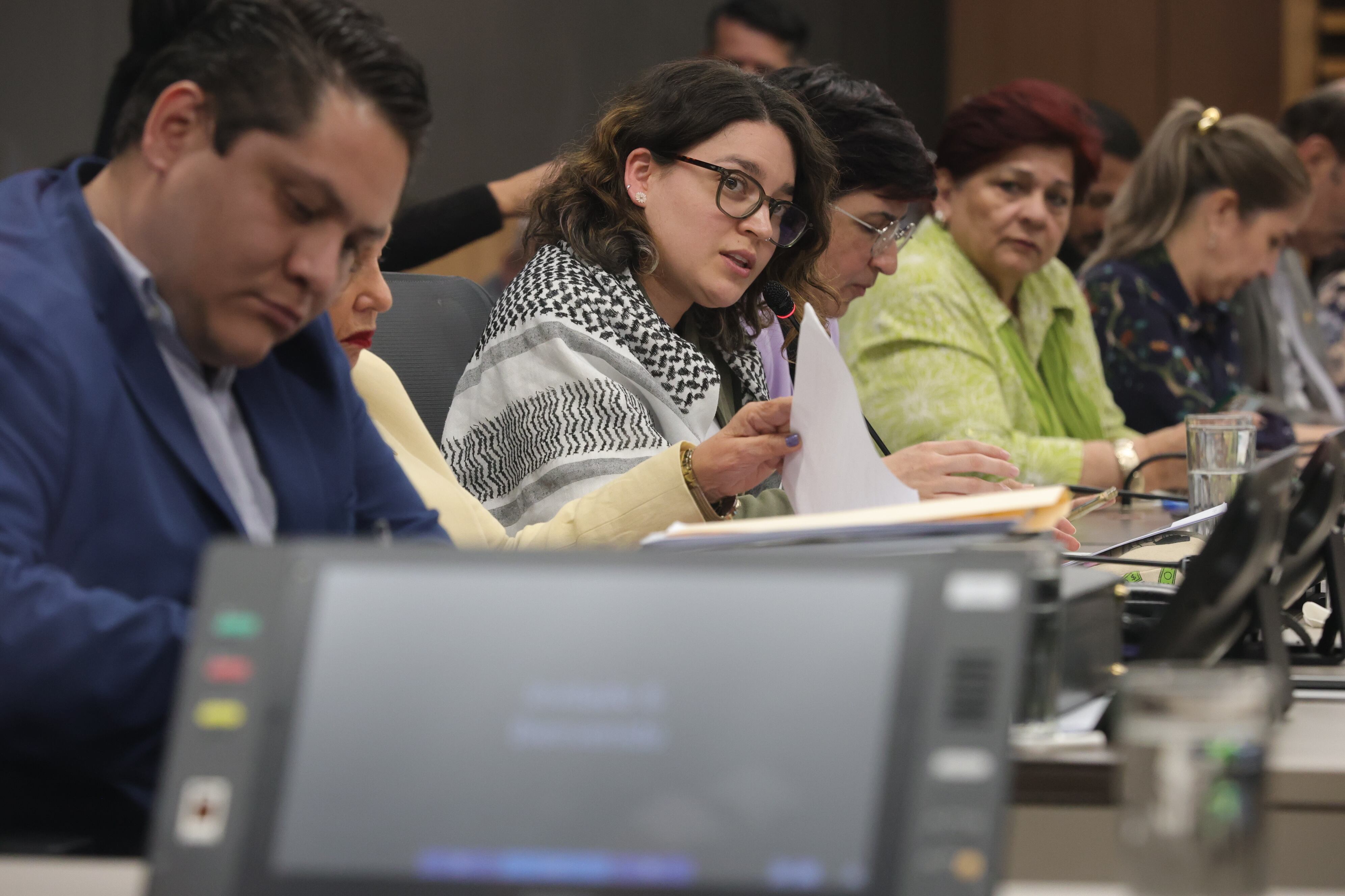 01/07/2025/ Diputados durante comparecencia del director del OIJ Randall Zúñiga en la comisión de seguridad y narcotráfico / foto John Durán