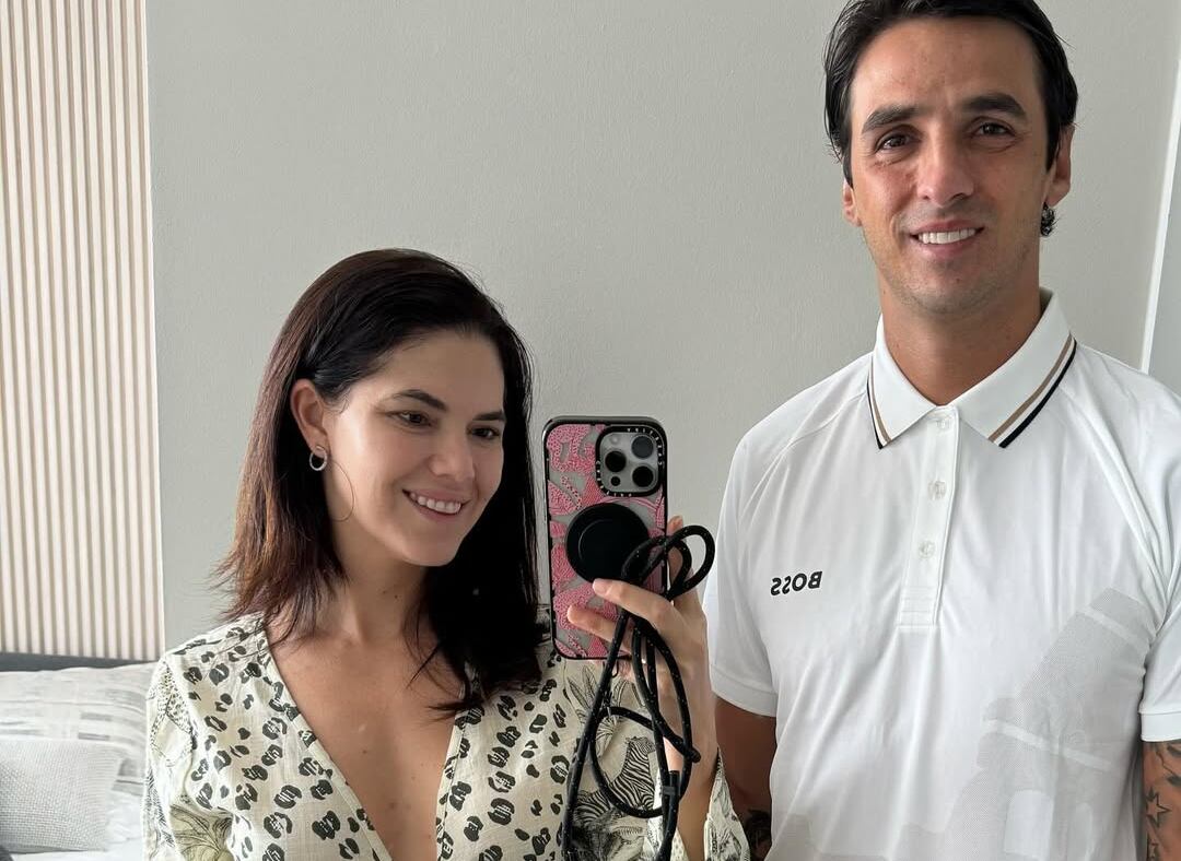 Carolina Jaikel y Bryan Ruiz, exjugador de Liga Deportiva Alajuelense.