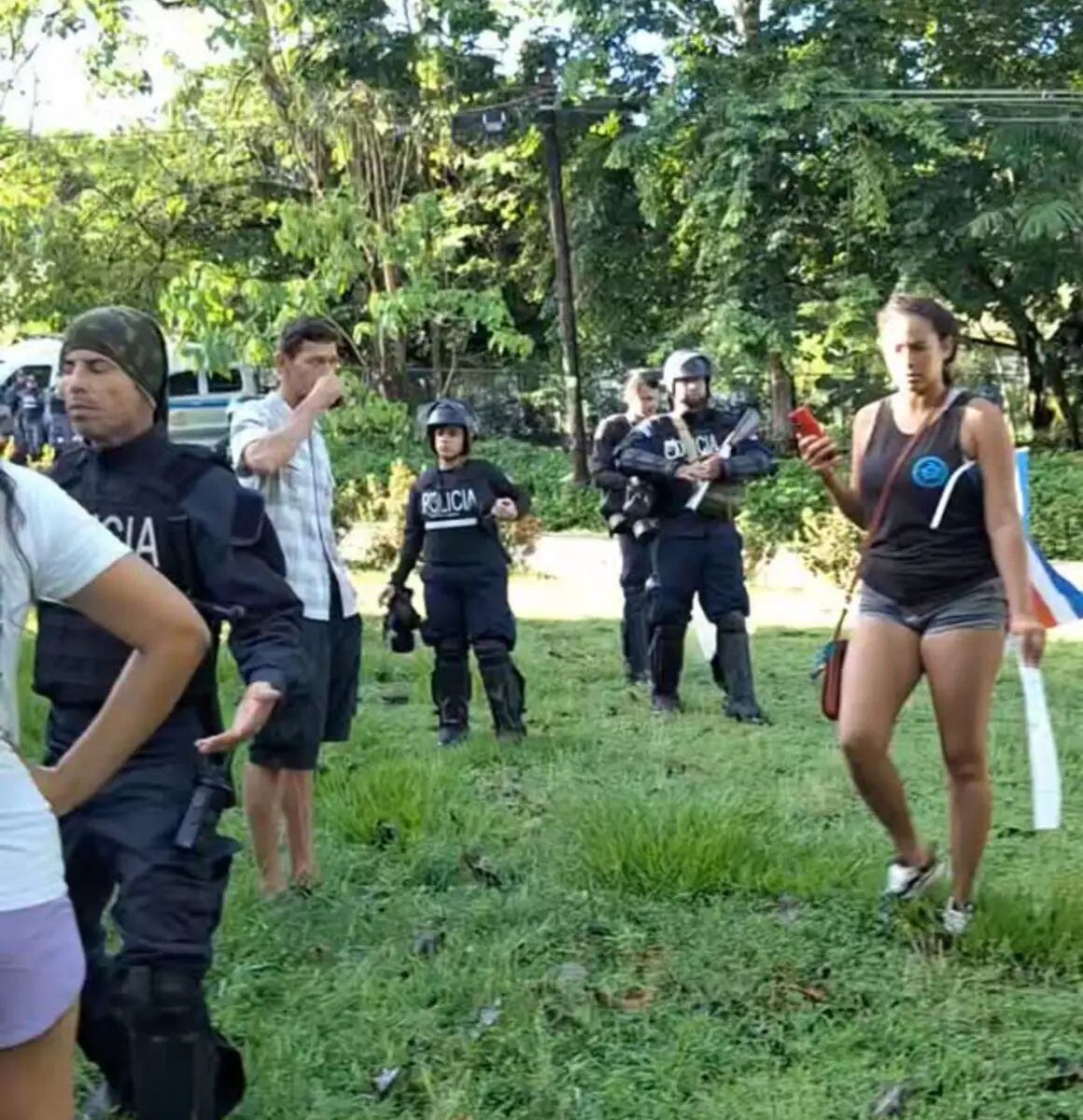 La Municipalidad contó con la colaboración de Fuerza Pública