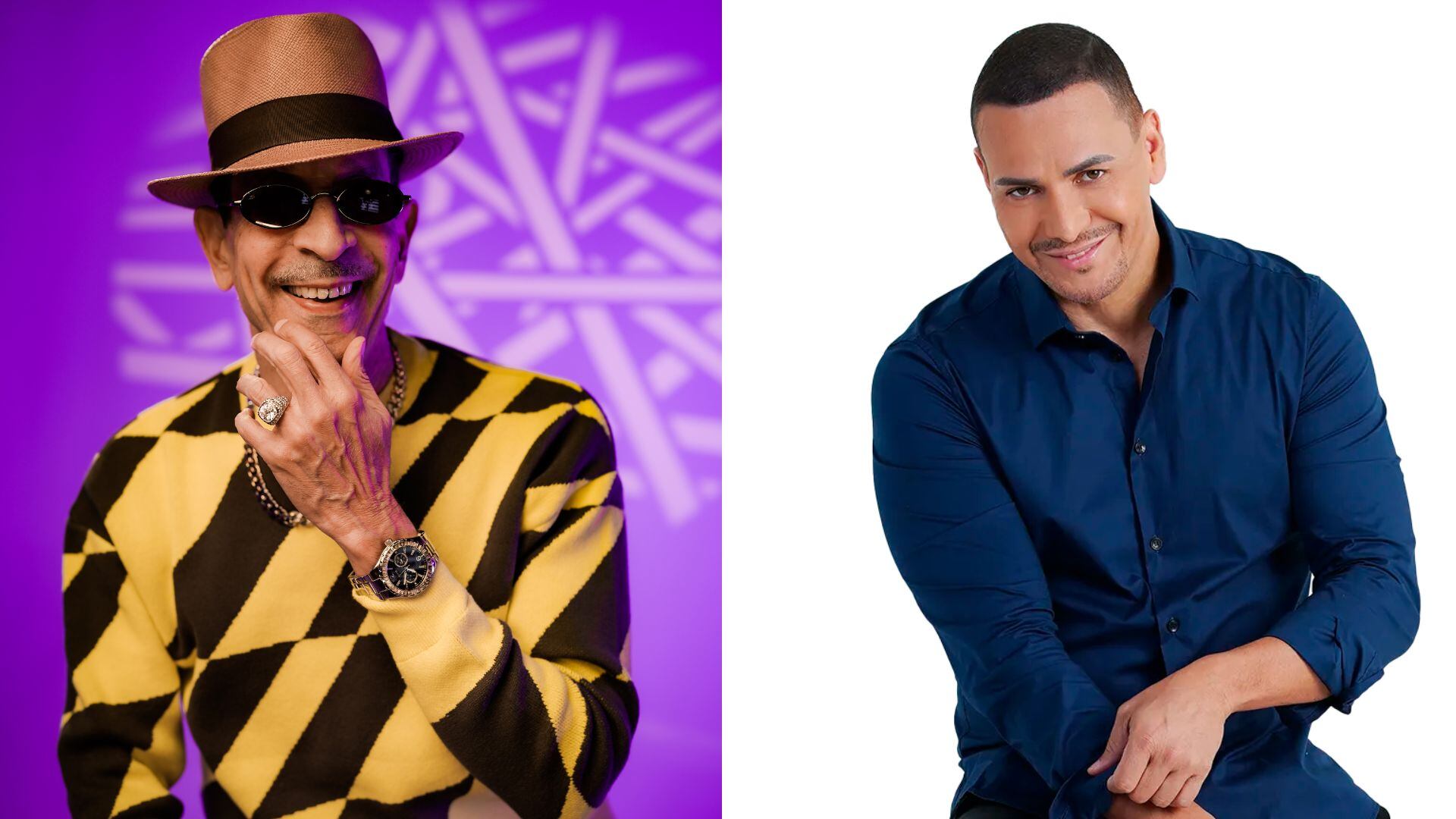 Jossie (izq) y Víctor Manuel (der) darán el concierto del 19 de enero en las fiestas de Santa Cruz 2024.