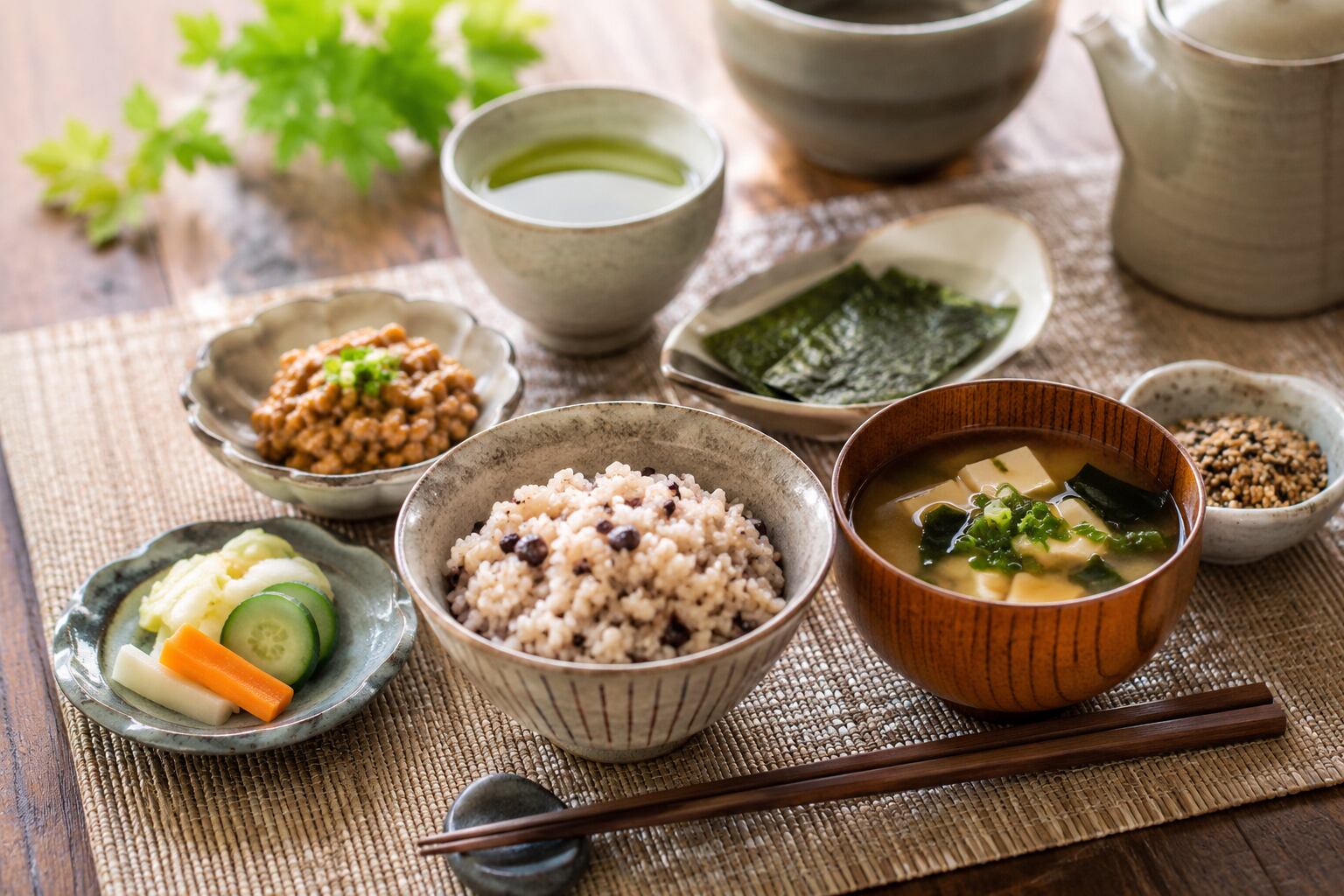 Una nutricionista japonesa explicó por qué esta combinación de arroz multigrano, alimentos fermentados y sopa de miso forma parte de la rutina de muchas personas longevas.