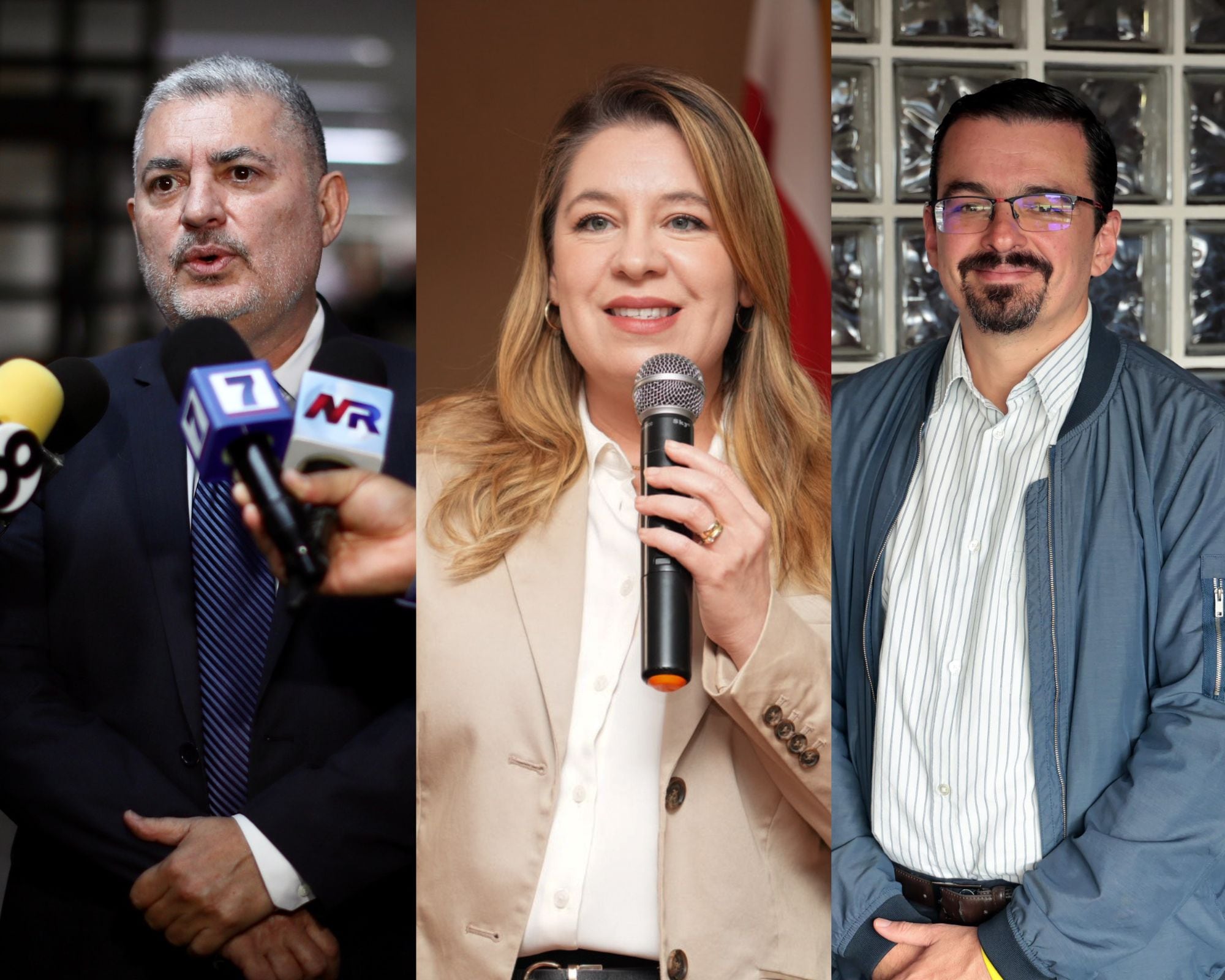 José Miguel Villalobos, Claudia Dobles y José María Villalta