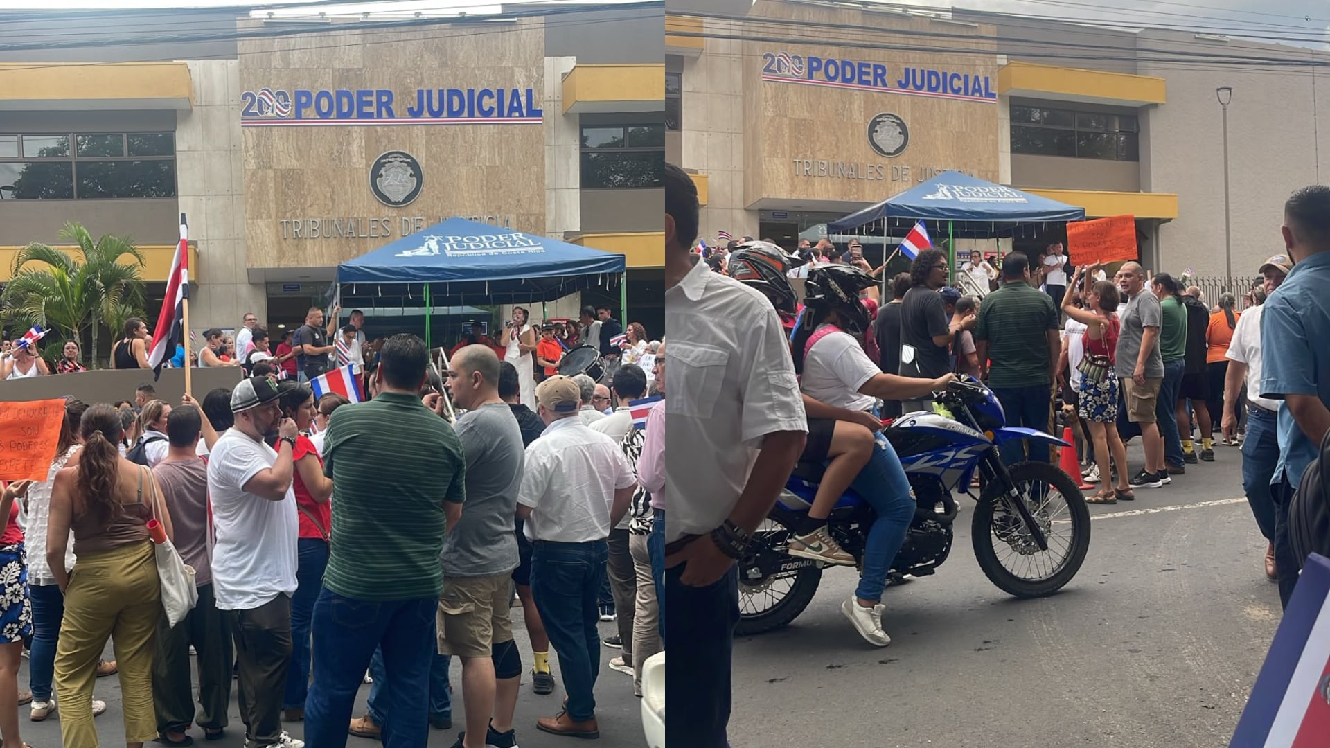 Plantón en defensa del Poder Judicial - Nicoya