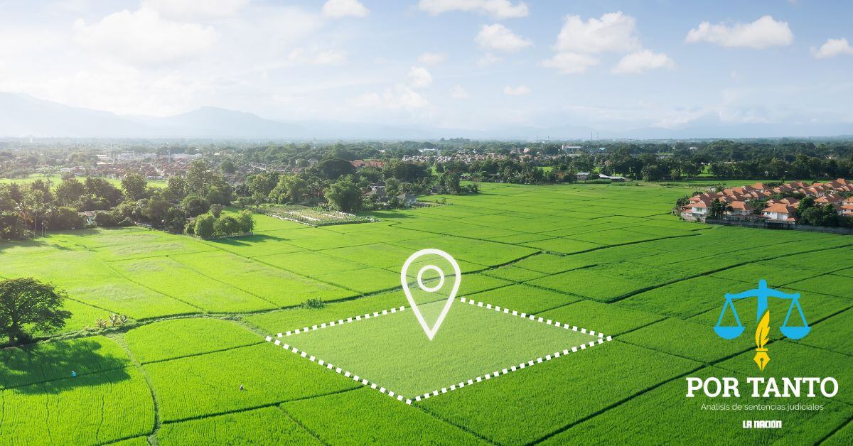 En la imagen una imagen aérea de una parcela