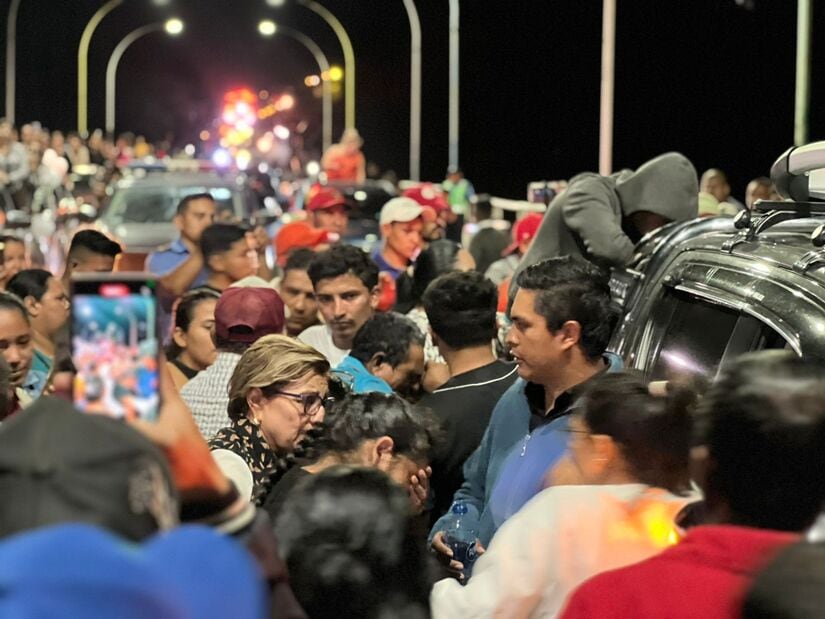 Las cenizas de Juneiysis fueron recibidas por una caravana vehicular Telpaneca, Nicaragua.