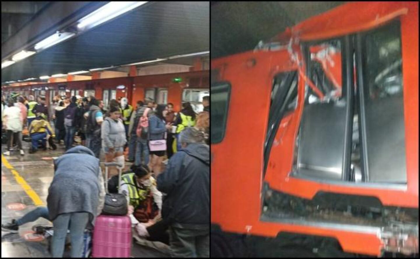 Choque de Metro en Ciudad de México deja una joven muerta y 57 heridos ...
