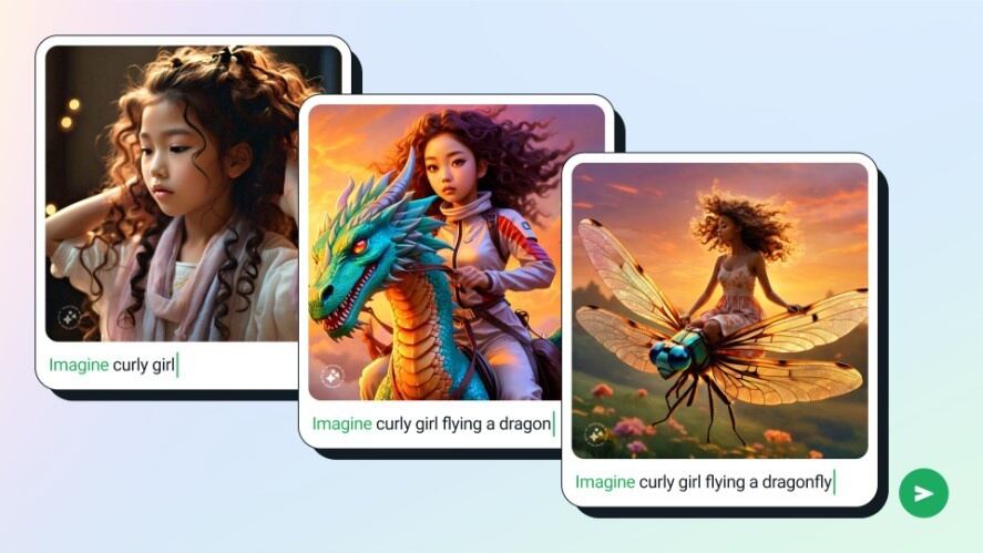 La capacidad de generar imágenes con Meta AI.