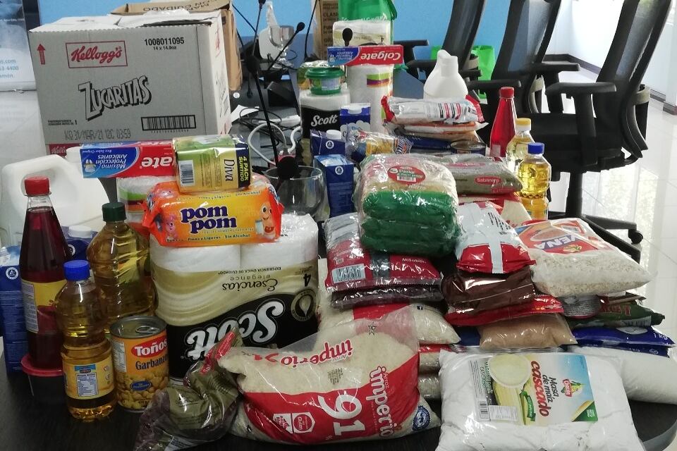 A través de la campaña Manos solidarias, se recibió apoyo de empresas de San Carlos, proveedores y colaboradores del Consorcio para realizar entregas de canastas de víveres a familias vecinas de la Zona Norte