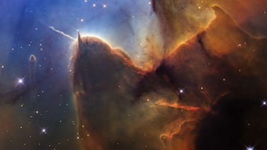 Telescopio Hubble registra chorros de plasma y estrellas jóvenes en nueva imagen de la nebulosa Trífida