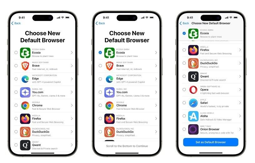 Apple permitirá en iOS 18 eliminar apps del sistema y cambiar el navegador predeterminado sin restricciones.