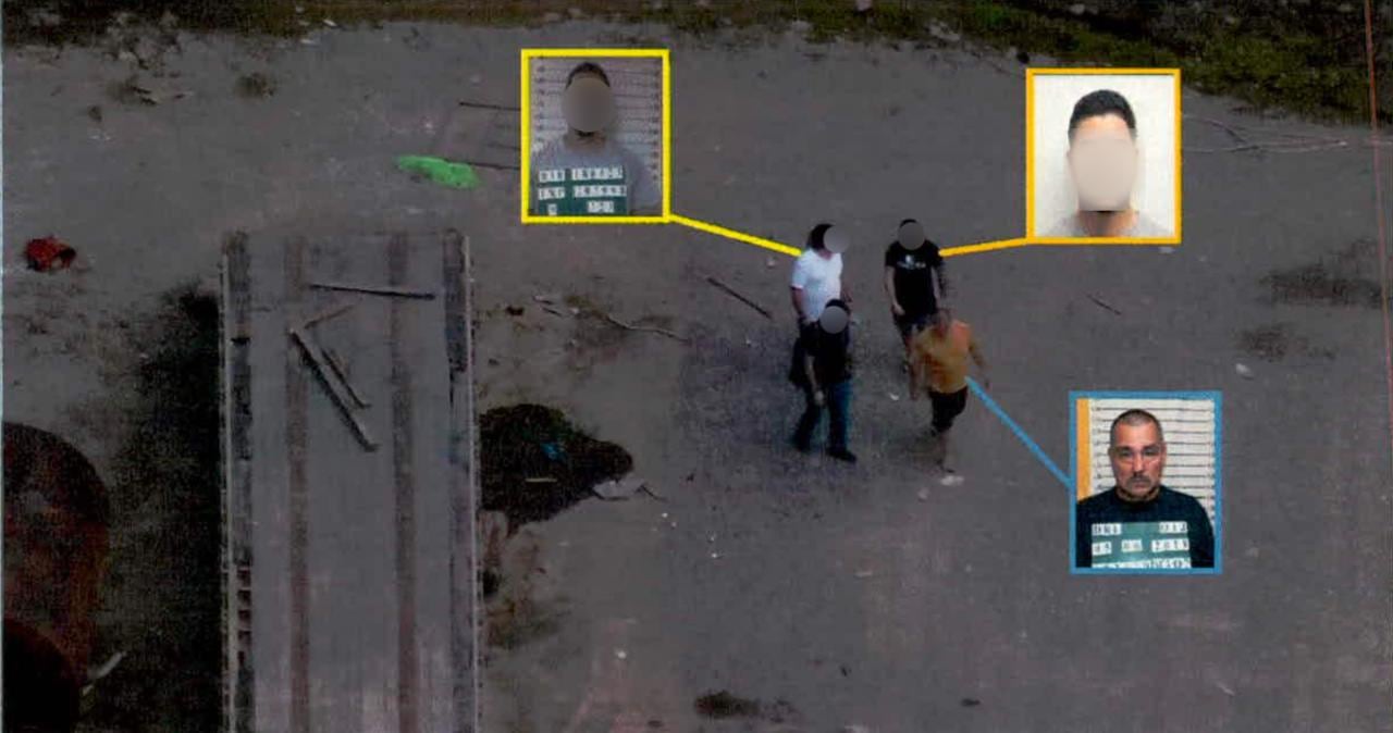 Macho Coca se reunió en el predio en Búfalo con un hombre de apellidos Salas Cortés, alias Mafia, y un sujeto identificado como Alanís Dávila.