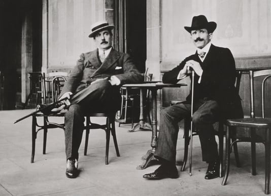 El compositor Giacomo Puccini y el director de orquesta Arturo Toscanini en una imagen de 1910.