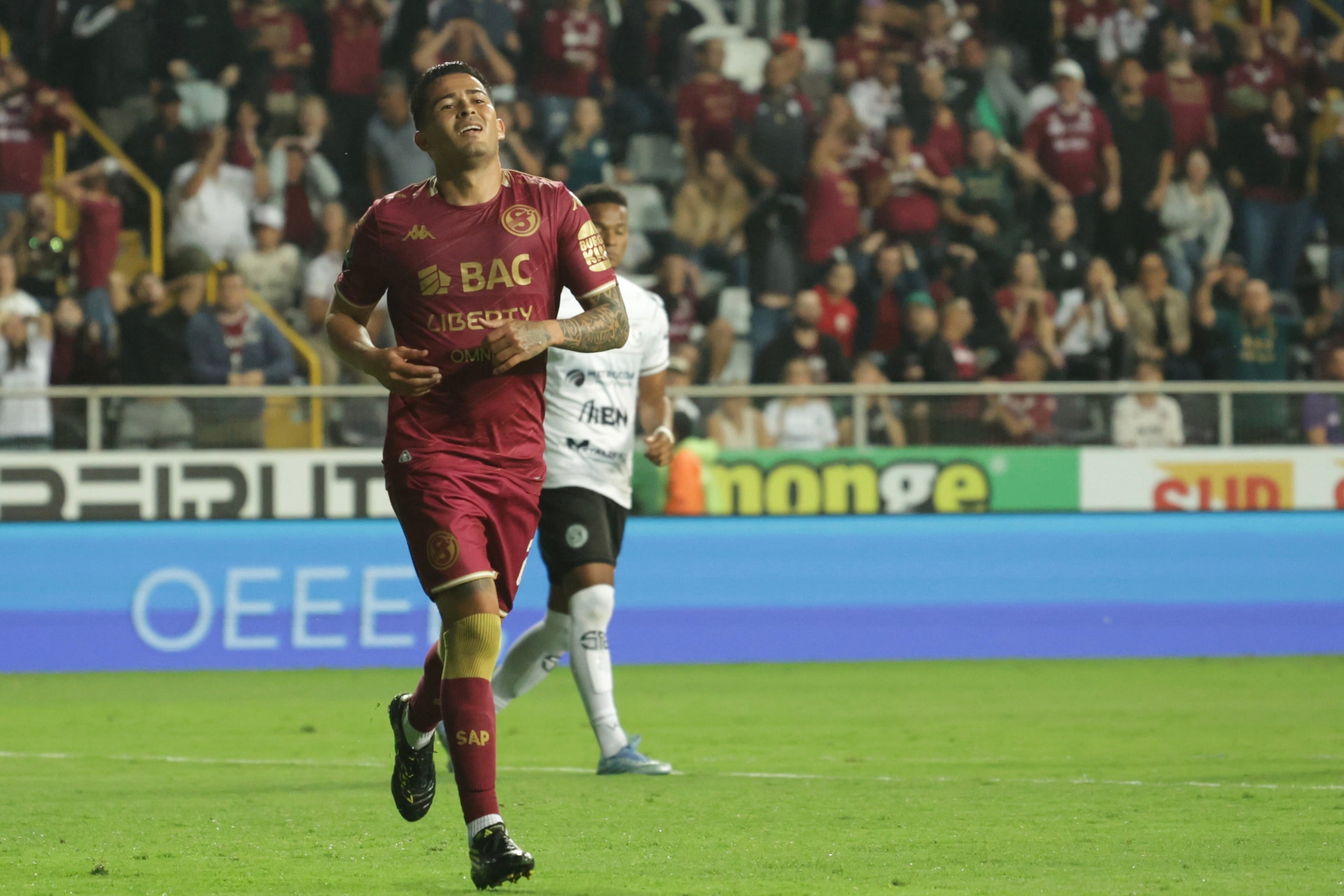 23/08/2025, San José, Estadio Ricardo Saprissa, partido de la jornada 5 del torneo de apertura 2025 entre el Deportivo Saprissa y Sporting