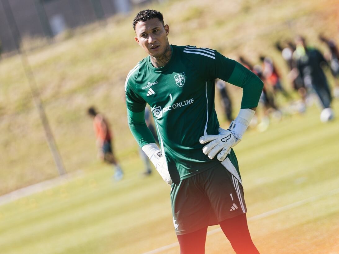 Patrick Sequeira en un entrenamiento del Casa Pia de Portugal.