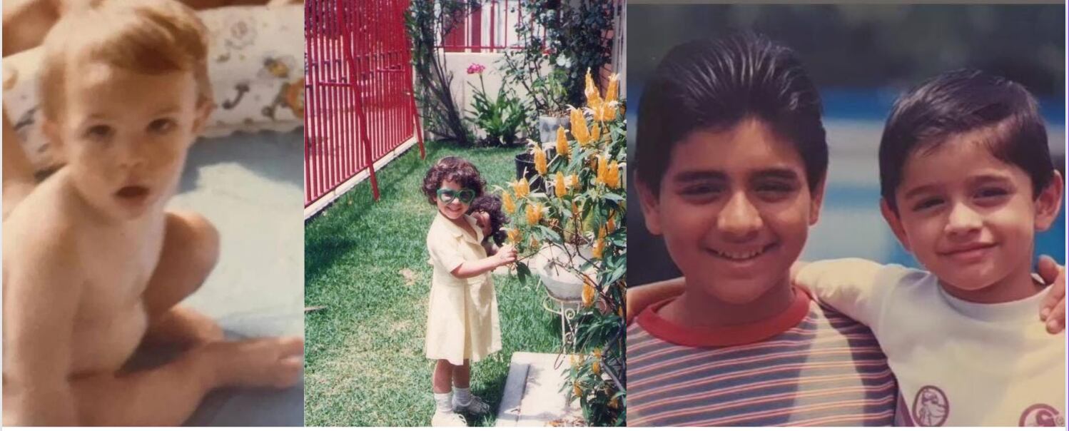 Famositicos mostraron sus fotos de cuando eran niños