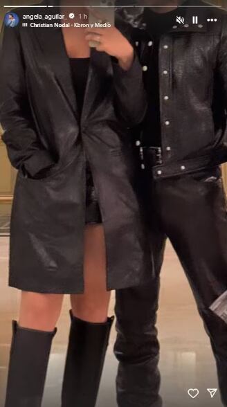 Ángela Aguilar compartió en sus redes sociales la primera foto junto a su novio Christian Nodal.