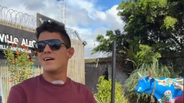 Andrey Amador vivió el triunfo de Jason Huertas haciendo la rehabilitación en su casa