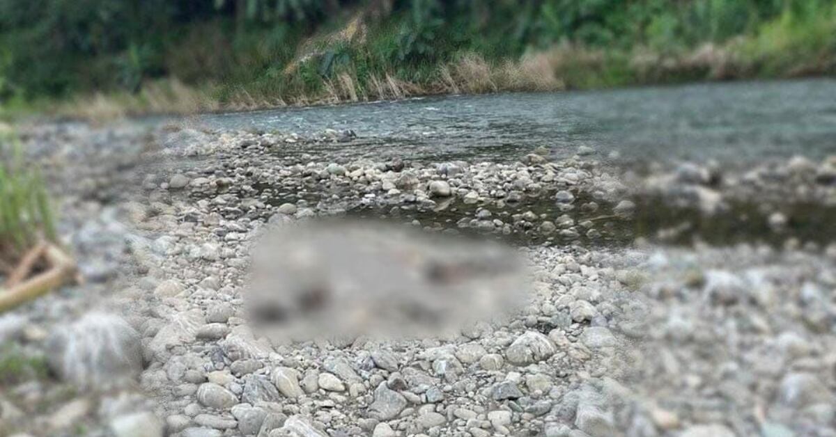 El cadáver fue hallado sobre piedras en el río Barbilla, en Batán.