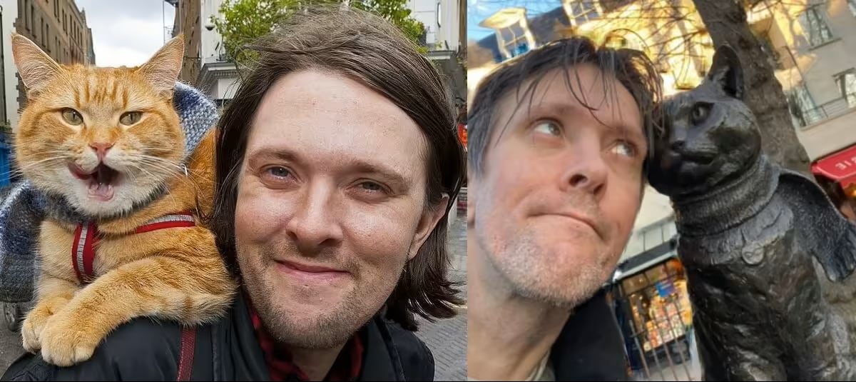 James Bowen vivía en la calle hasta que adoptó a un gato. Escribió un libro sobre su historia y su vida cambió para siempre