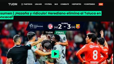 Prensa mexicana califica derrota del Toluca ante Herediano como ‘Ridículo’, ‘Gran fracaso’ y ‘Vergüenza’