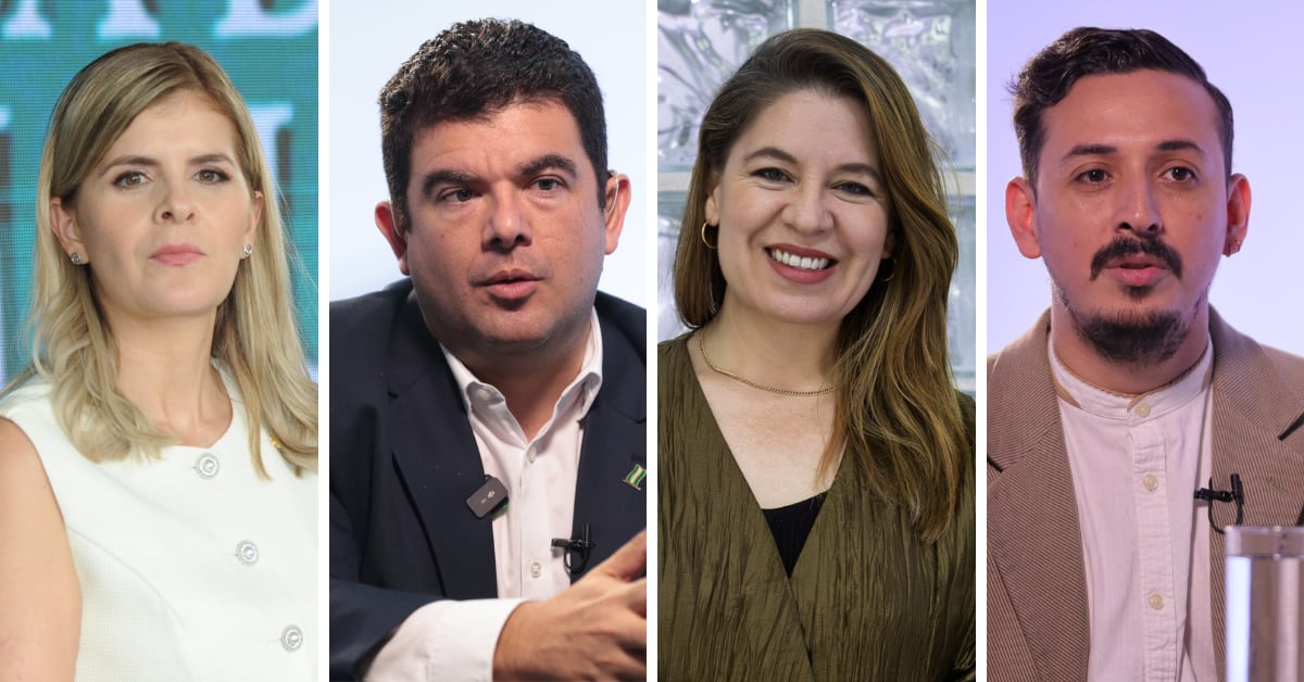 Laura Fernández de Pueblo Soberano, Álvaro Ramos de Liberación Nacional, Claudia Dobles de la Coalición Agenda Ciudadana y Ariel Robles, del Frente Amplio, son los principales competidores por la presidencia de la República.