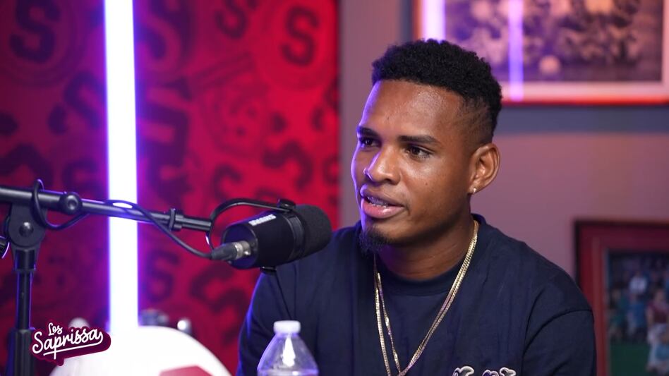 Orlando Sinclair en el programa "Los Saprissa"