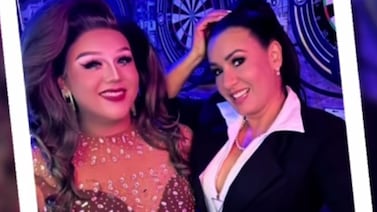 Elena Umaña se topó frente a frente con su imitadora: esta fue su reacción