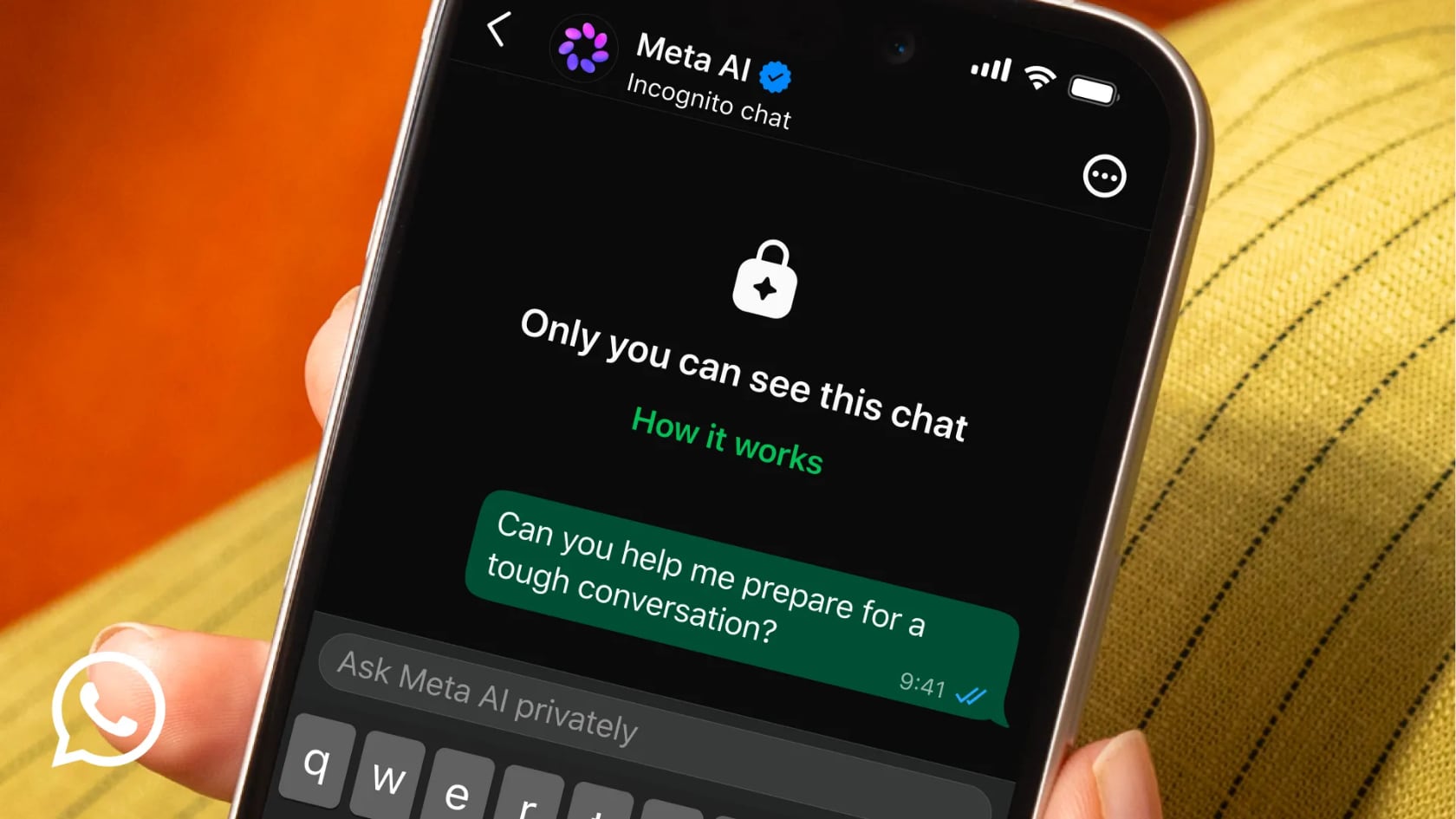 WhatsApp incorporará chats incógnitos con Meta AI y promete privacidad total mediante tecnología de procesamiento confidencial.