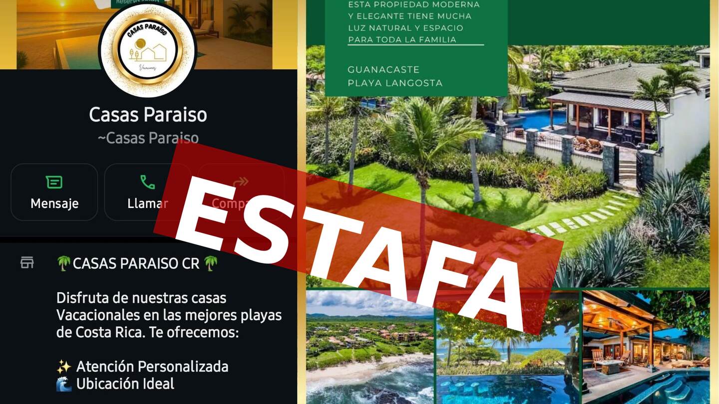 Estas imágenes son parte de una estafa que un grupo criminal usa para engañar a víctimas con falsas ofertas de casas vacacionales. La fotografías de las propiedades son legítimas, pero toda la información de contacto no pertenece a propietarios legítimos de inmuebles. Fotografía: