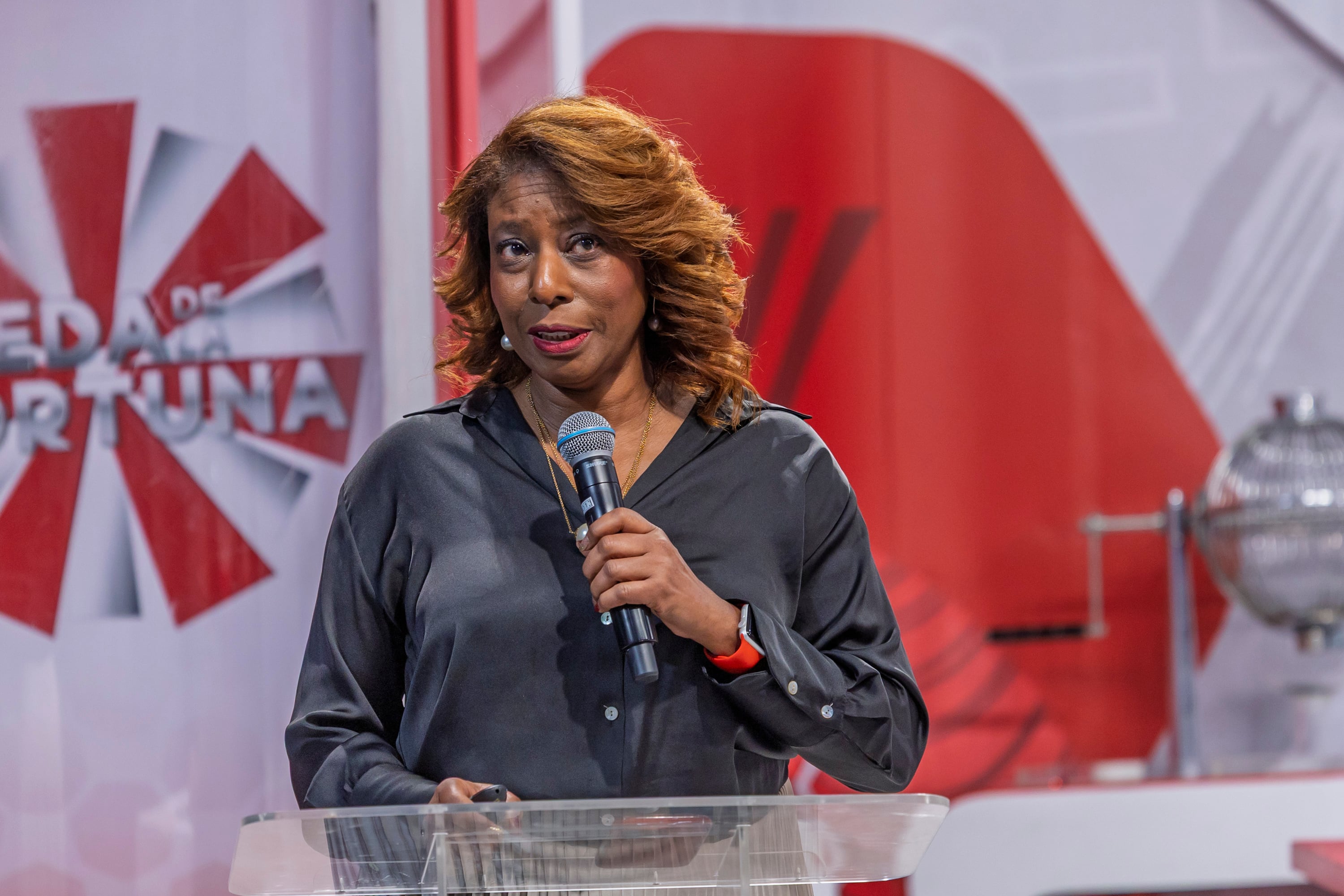 TRABAJO EXCLUSIVO DE BRANDVOICE.
12/05/2025, San José, Auditorio de la Junta de Protección Social, conferencia de prensa para presentar el sorteo de chances del Zodiaco. En la fotografía Esmeralda Britton presidenta de la JPS.