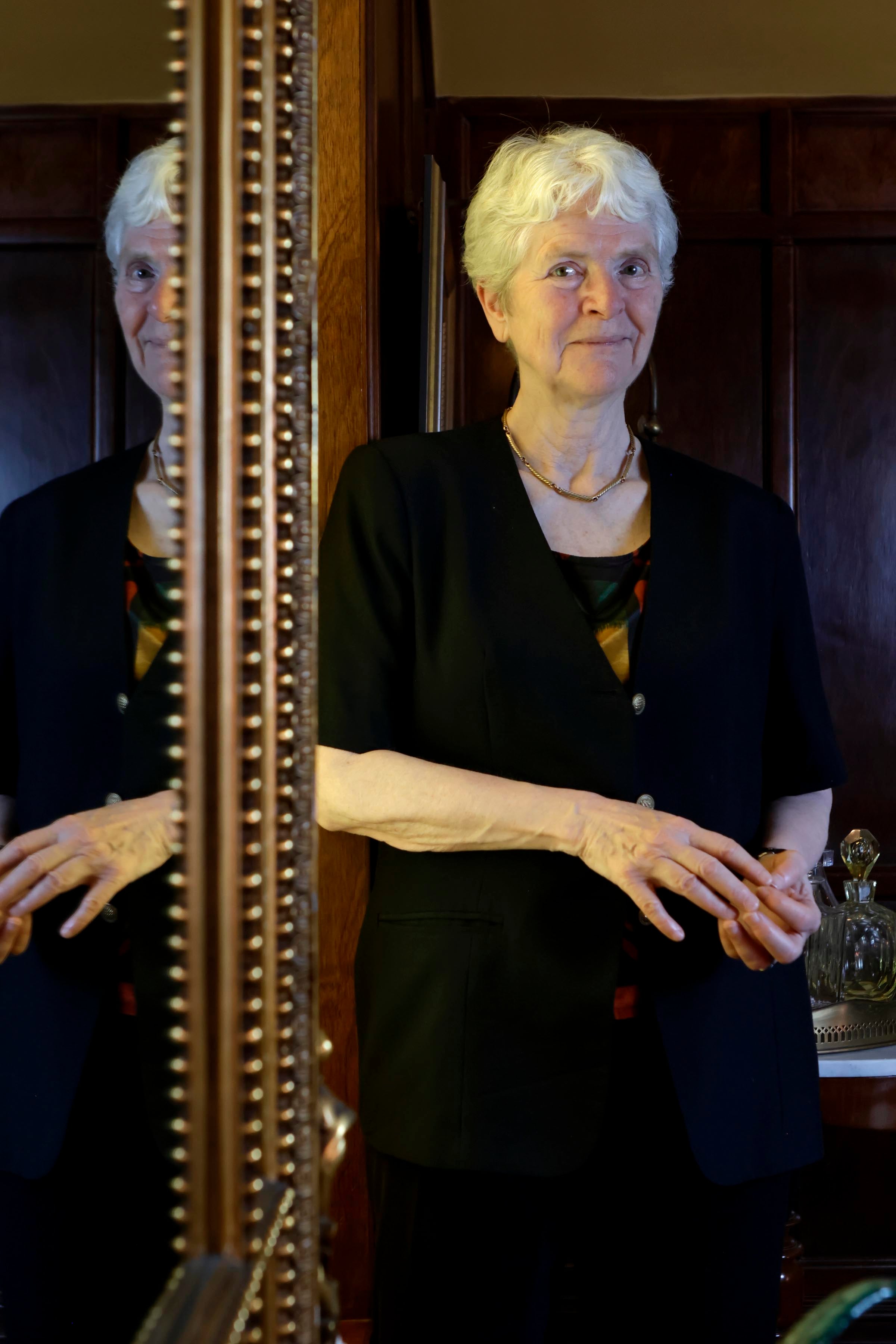 24/04/2024. Hotel Grano de Oro, Barrio Don Bosco. Hora: 10:30 a.m. Entrevista con la pedagoga sueca Inger Enkvist, quien visitó Costa Rica para ofrecer una conferencia sobre el tema. Fotos: Mayela López