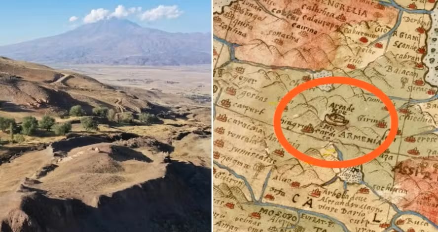 Mapamundi de 1587 indica que el Arca de Noé está en la misma montaña donde se habría encontrado la embarcación bíblica