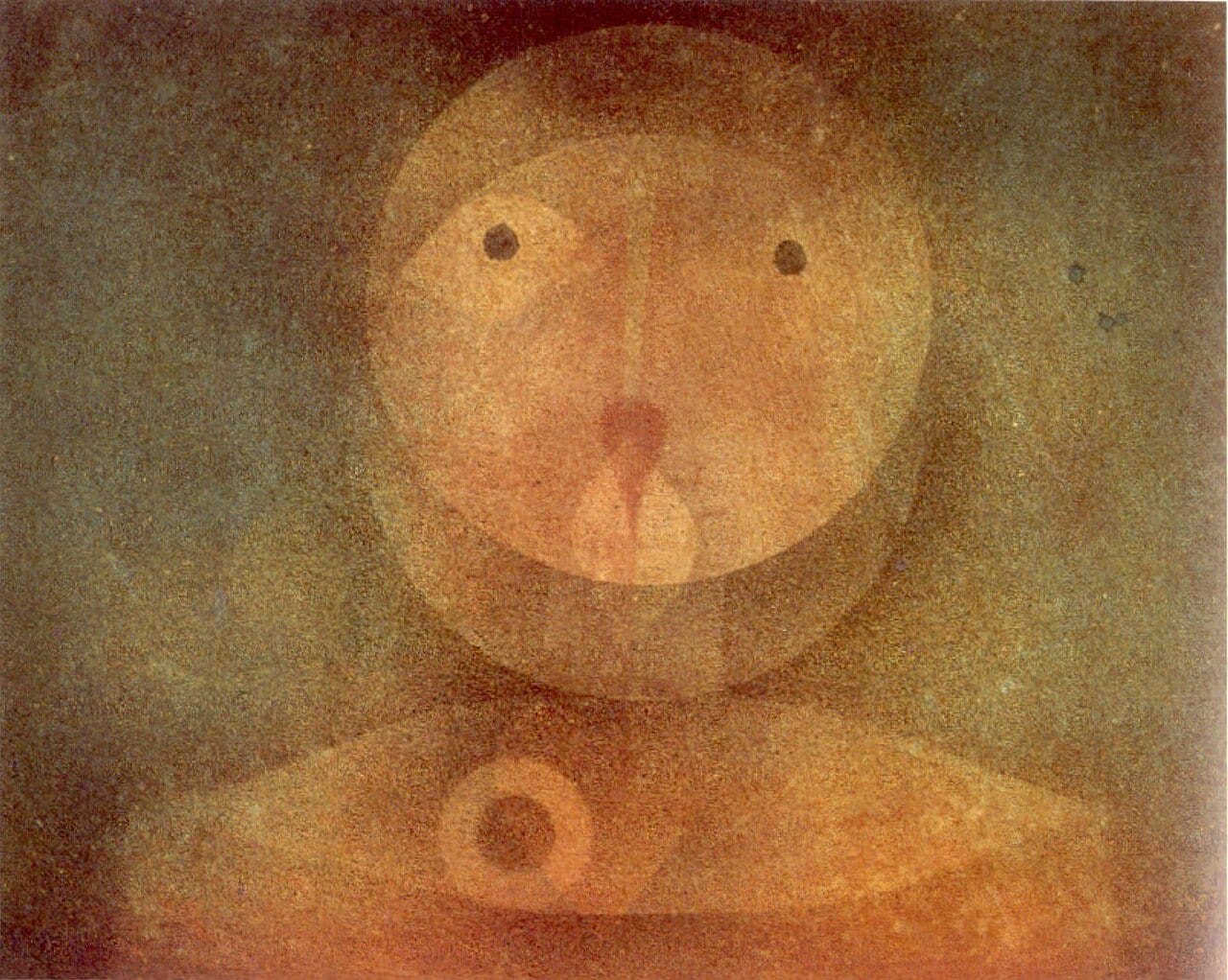 Pierrot Lunaire, acuarela de Paul Klee, 1924, Museo de Arte de Honolulu.