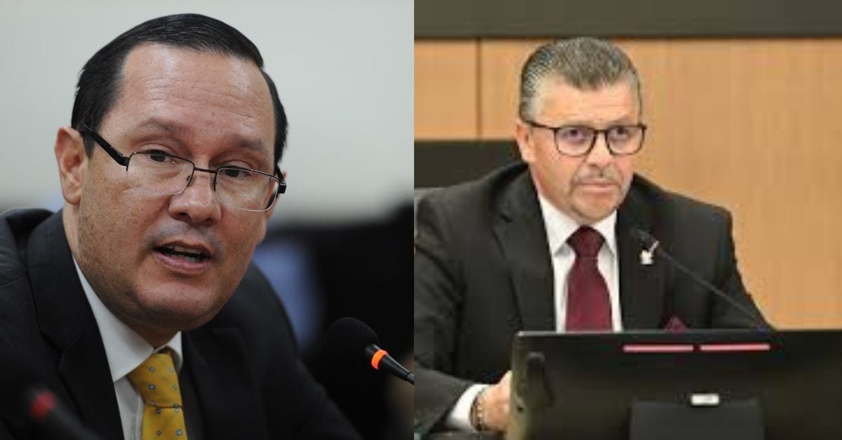 Una composición de imágenes. A la izquierda, Celso Gamboa. A la derecha, Gilbert Jiménez.