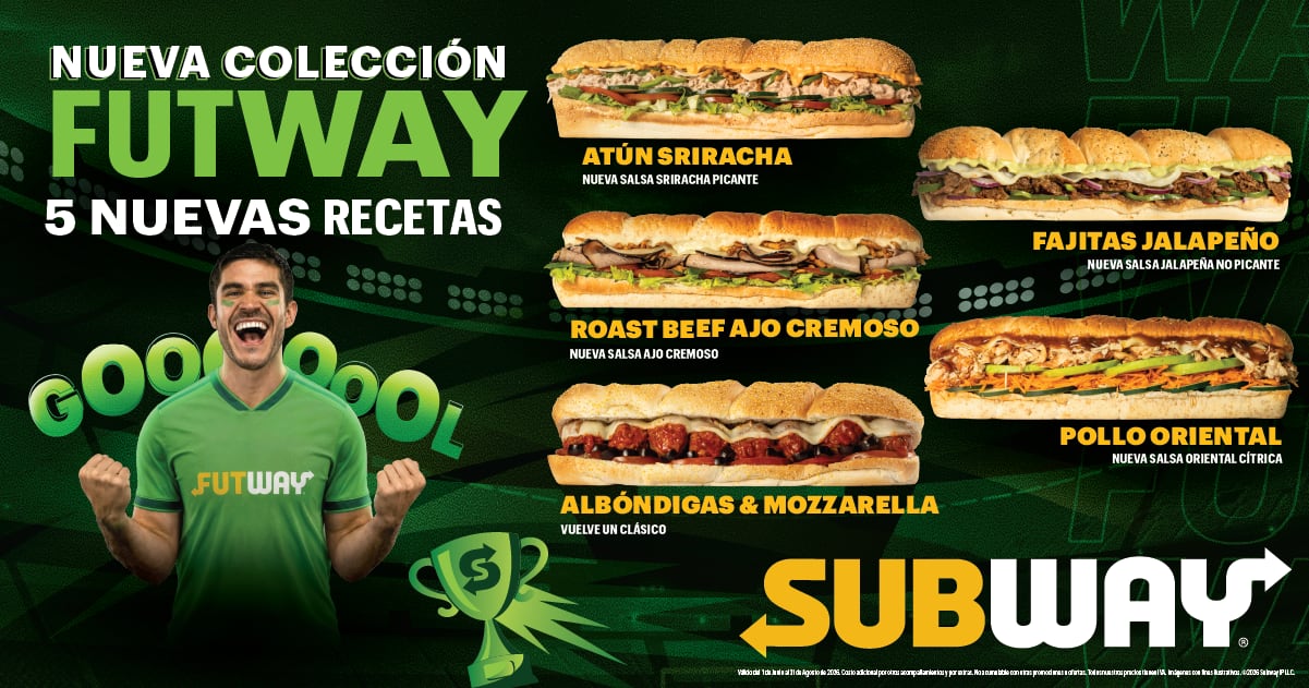 Subway lanza FUTWAY, la nueva colección con mucho sabor y pasión futbolera