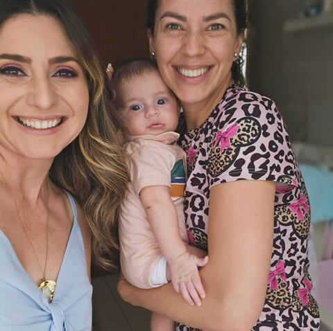 Natalia Monge, Lussania Víquez y su hijo Alessandro