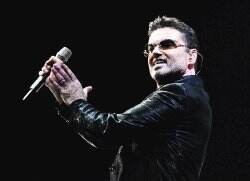 British pop star George Michael performs on stage of the Palau Sant Jordi in Barcelona 23 September 2006. AFP PHOTO/ CESAR RANGEL