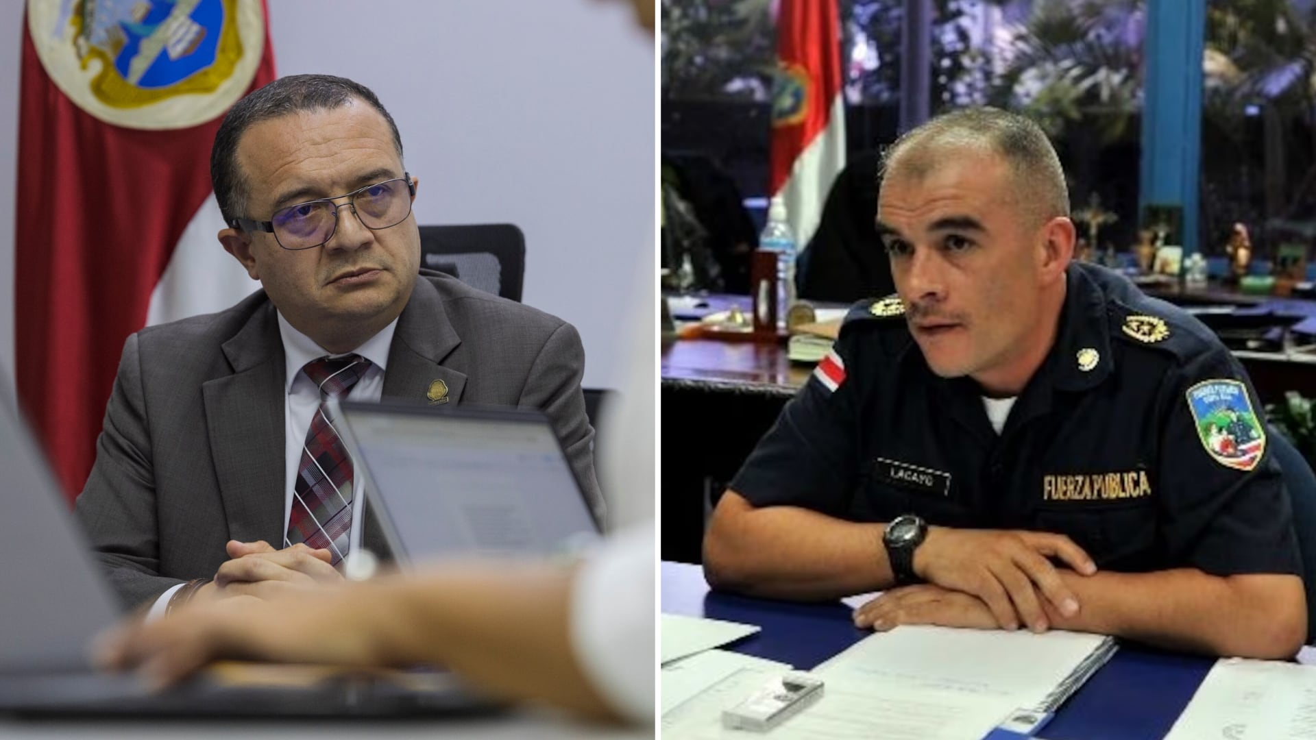 El ministro de Seguridad, Gerald Campos, denunció ante el Ministerio Público a los exjerarcas que recibieron el informe y no lo tramitaron, entre ellos el exviceministro Erick Lacayo.