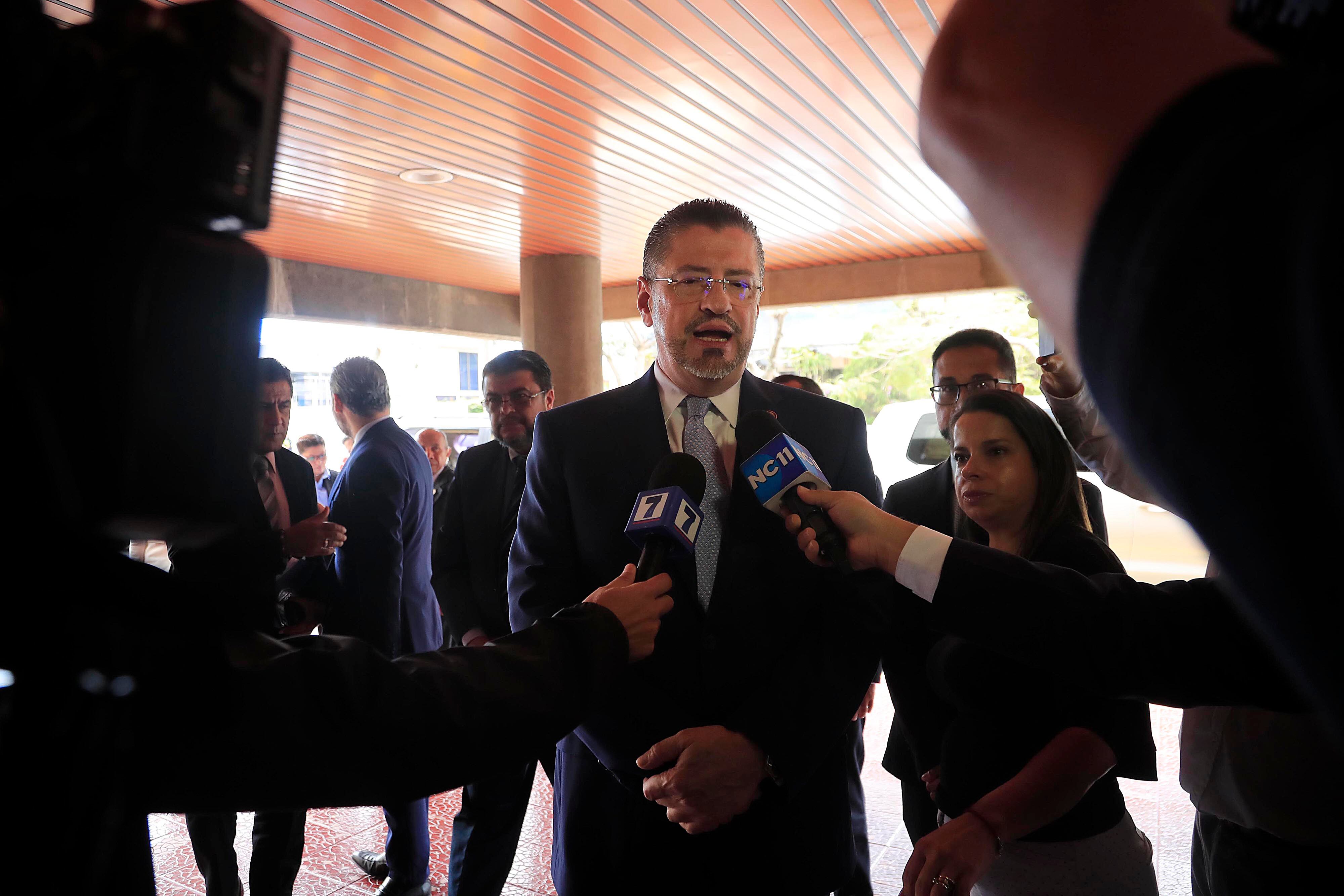 01/02/2024 Sabana Sur. Reunión de contralora general de la República, Marta Acosta, con el presidente de la República, Rodrigo Chaves. Foto: Rafael Pacheco Granados