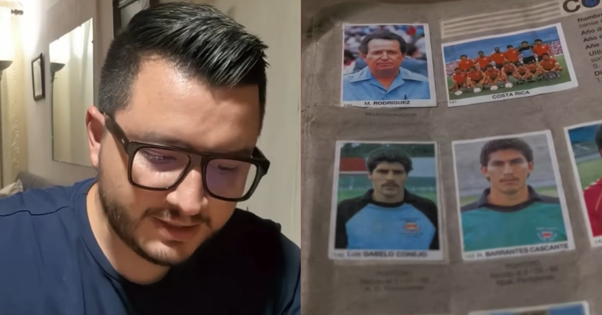 Daniel Céspedes mostró un álbum completo de Italia 90.
