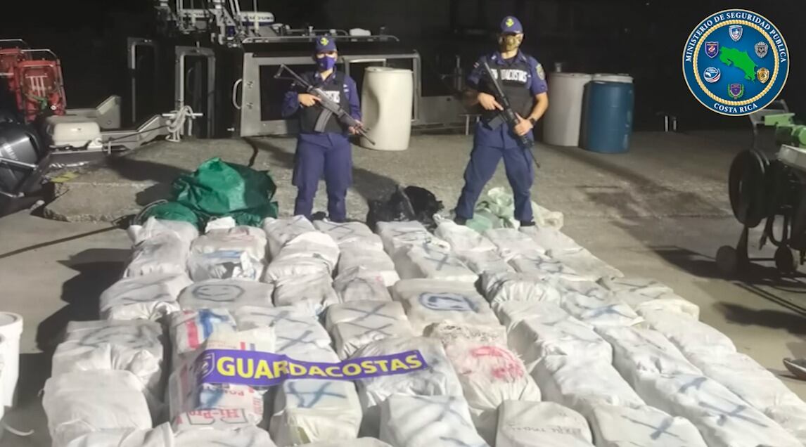 El golpe más reciente al narcotráfico se dio gracias al trabajo articulado entre las autoridades nacionales e internacionales. Fotografía: Fuerza Pública