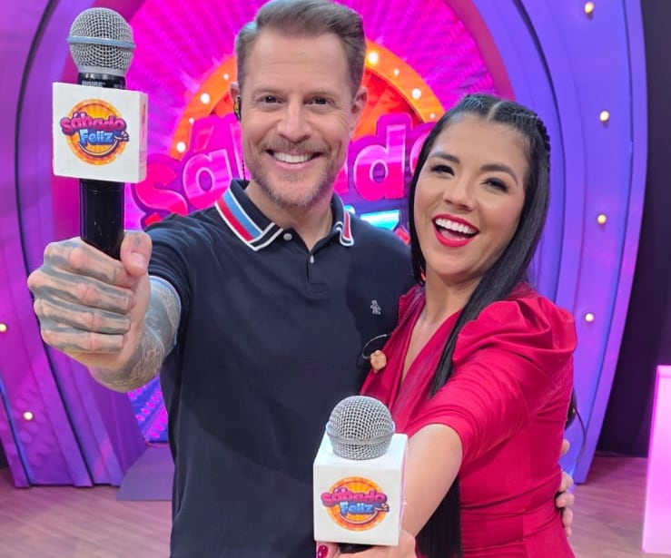 Mauricio Hoffmann y Natalia Rodríguez volverán a presentar juntos Sábado feliz de canal 7.