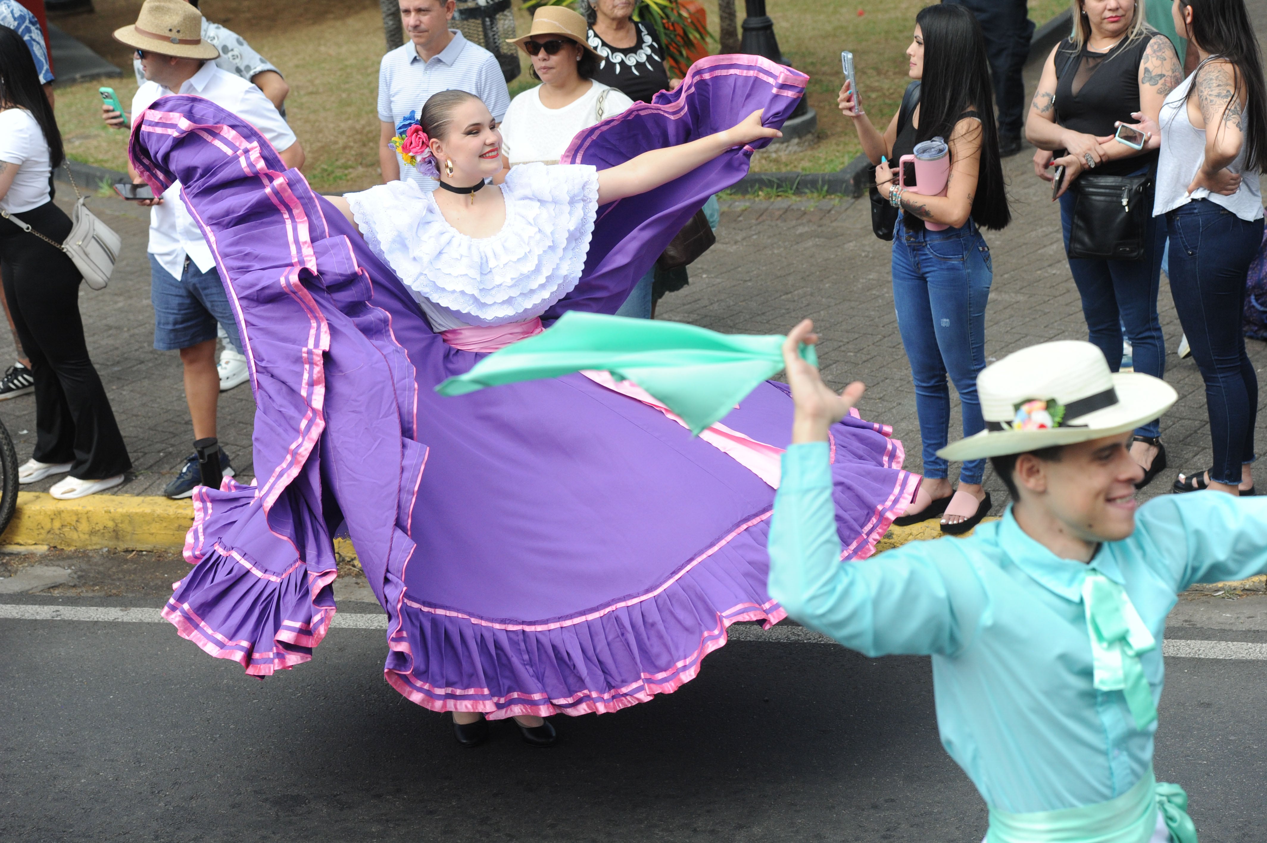 Actos de conmemoración de los 170 años de la Batalla de Rivas, en el parque Juan Santamaría, en Alajuela, este 11 de abril.