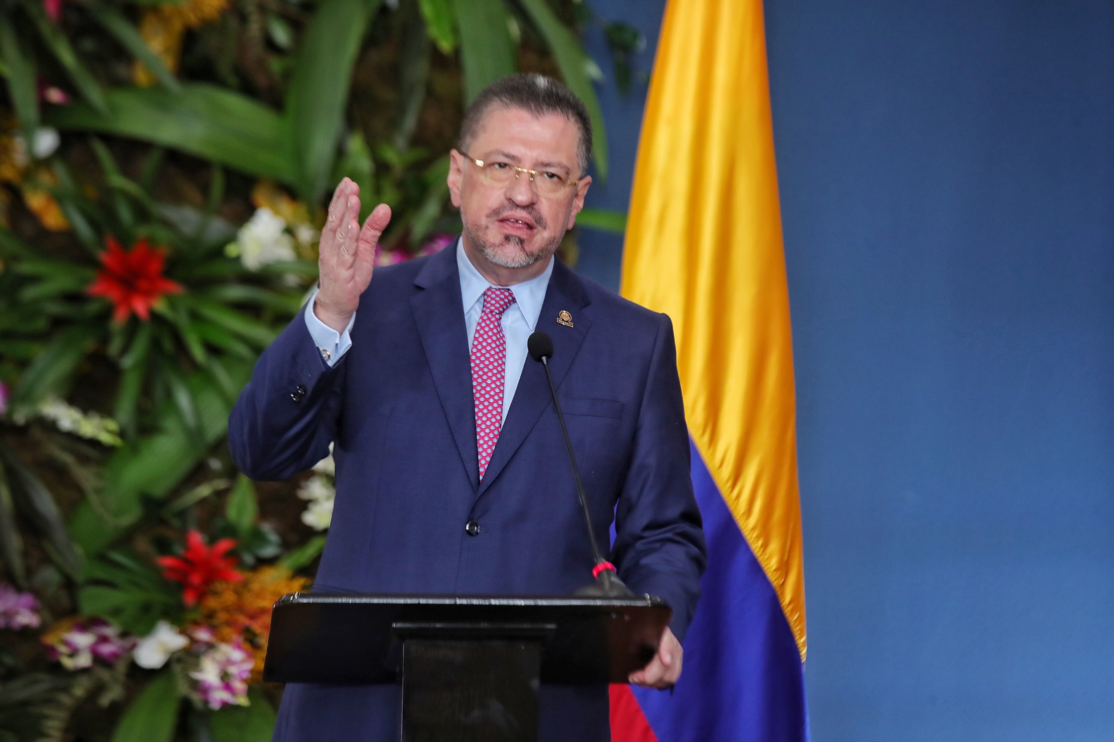 28/08/2023/ Visita del Señor Presidente de la República de Colombia Gustavo Petro en casa presidencial donde tuvo una reunión con el Presidente Rodrigo Chavez / Foto John Durán