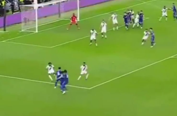 Esta fue la acción en la que chocaron dos compañeros del mismo equipo.