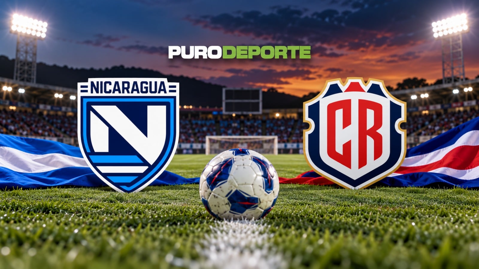 La Selección de Nicaragua y la Selección de Costa Rica juegan un partido clave hoy en Nations League.