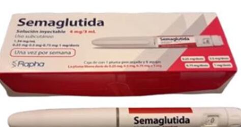 Fotografía de producto inyectable para bajar de peso.