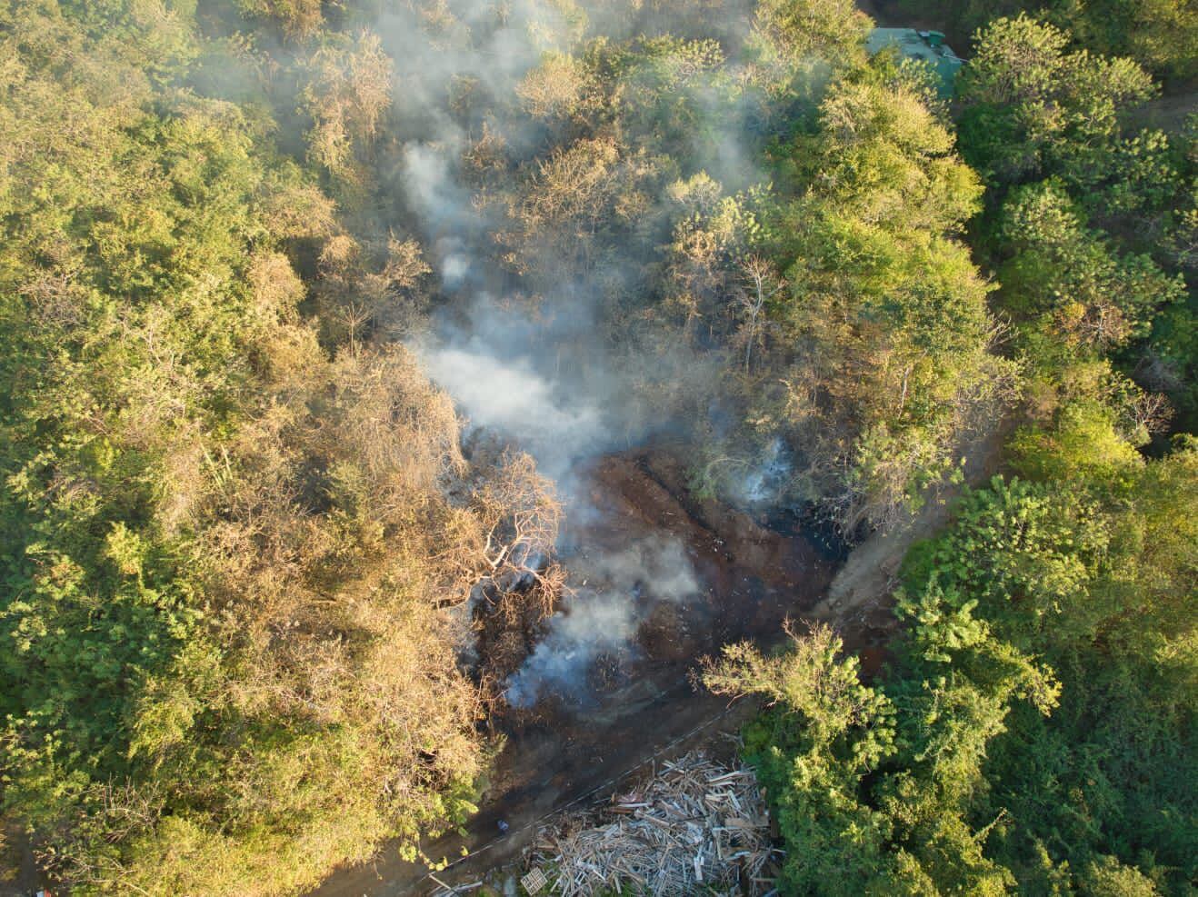 Las quemas en vegetación han generado en lo que va de este año 627 incendios. Ante la sequía que genera el Fenómeno de El Niño, los bomberos piden extremar cuidados. Foto: Cortesía Bomberos.